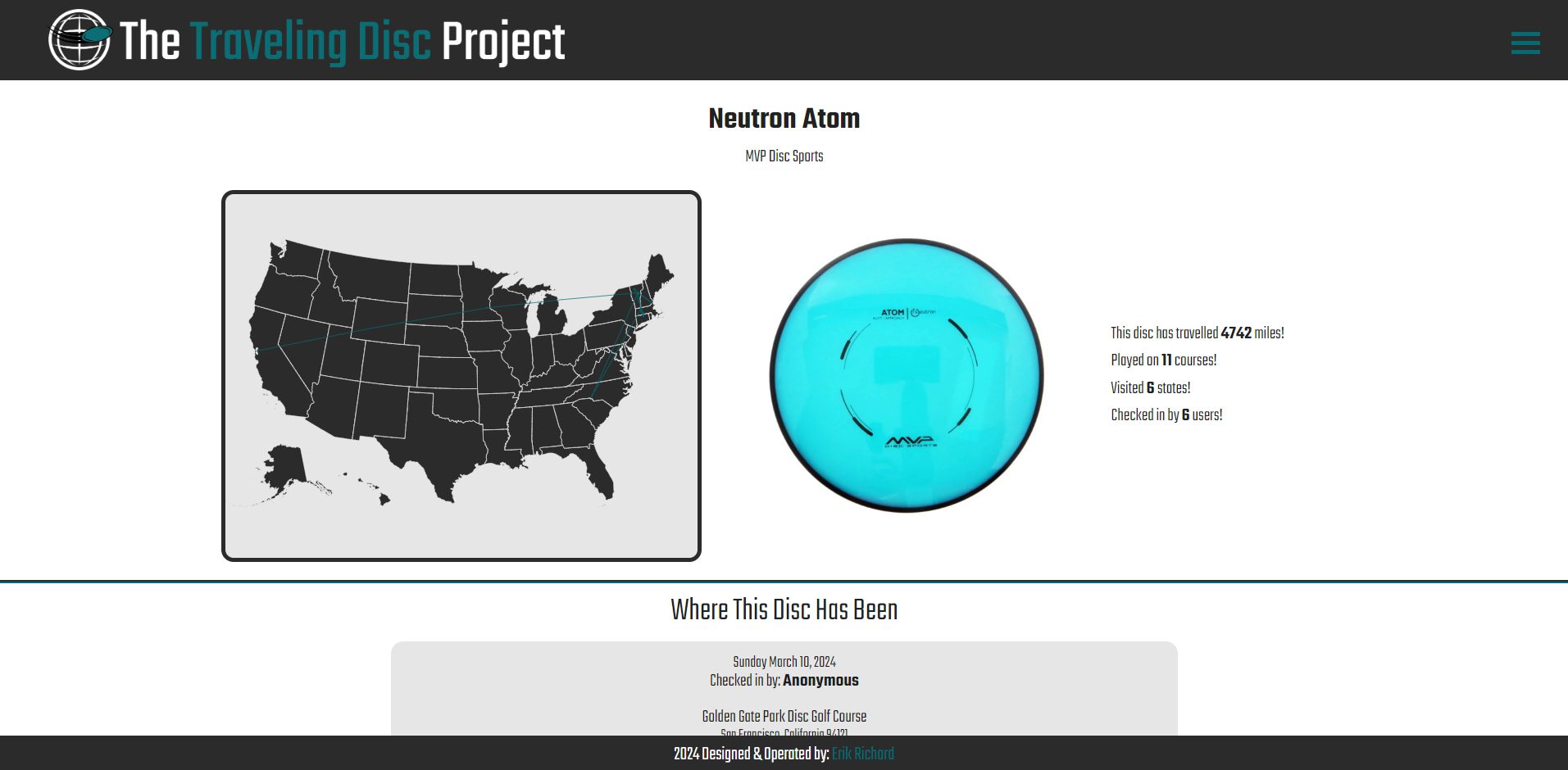 Traveling Disc Project